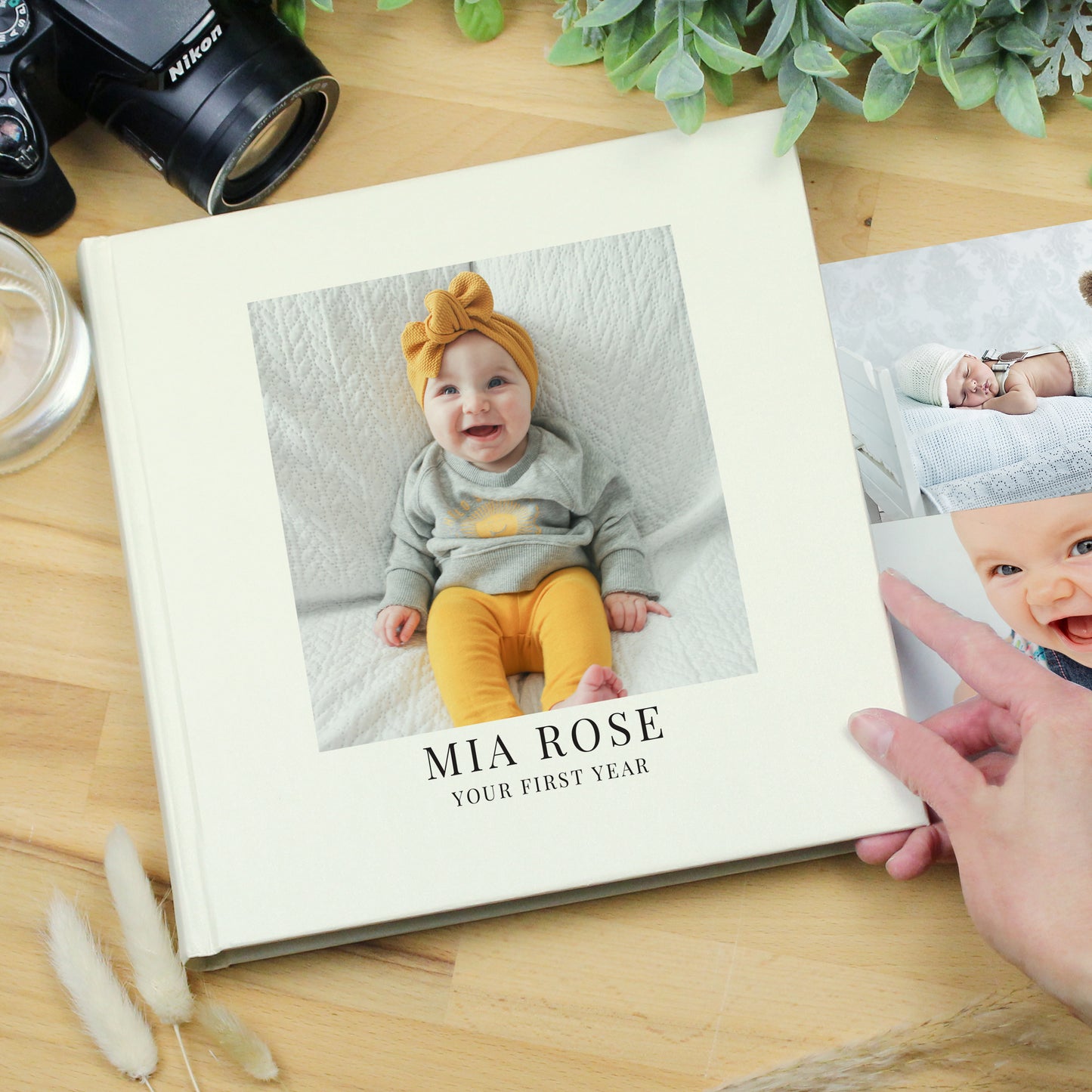 Personalised Photo Upload Square Photo Album | Birthday Photo Album