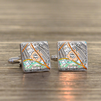 Football Stadium Map Cufflinks