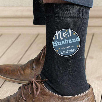 Personalised No.1 Men's Socks - Myhappymoments.co.uk