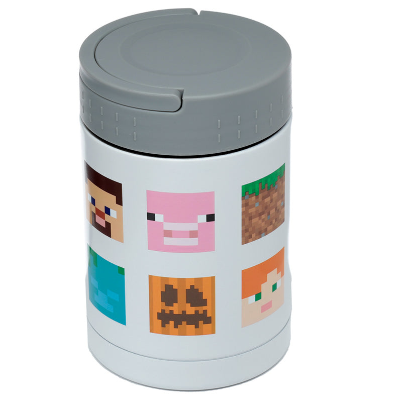 Minecraft Faces Hot & Cold Thermal Insulated Lunch Pot 500ml