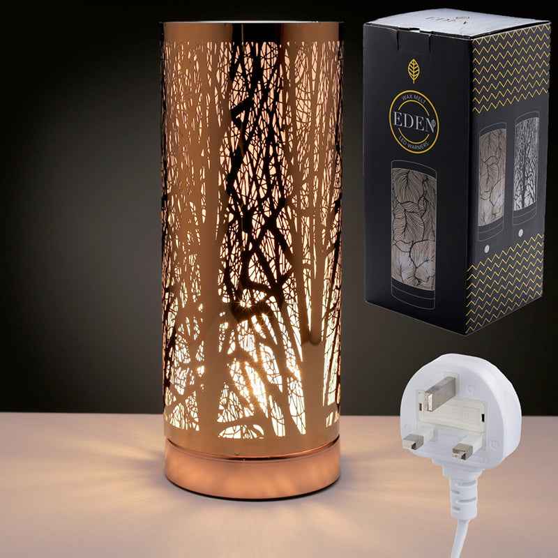 Golden Tree Silhouette Touch Operated Electric Wax Melt Burner Aroma Warmer Lamp