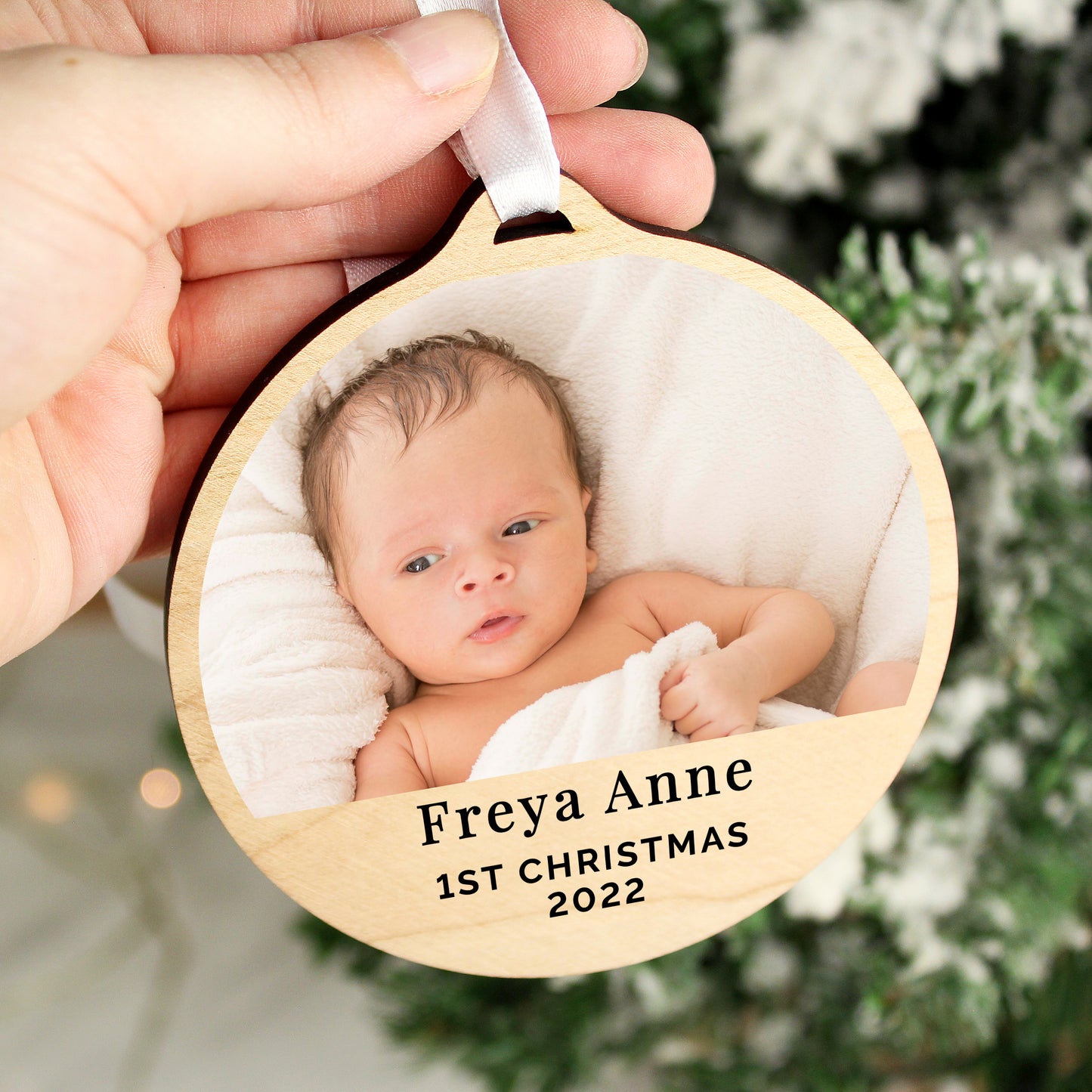 Personalised Photo Upload Christmas Decoration