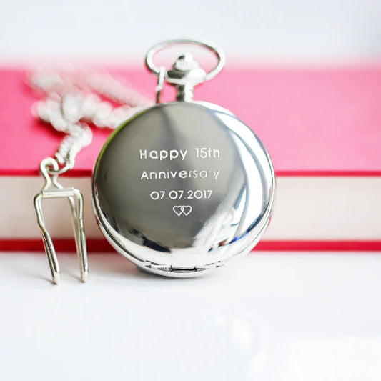 Personalised Dual Opening Pocket Watch