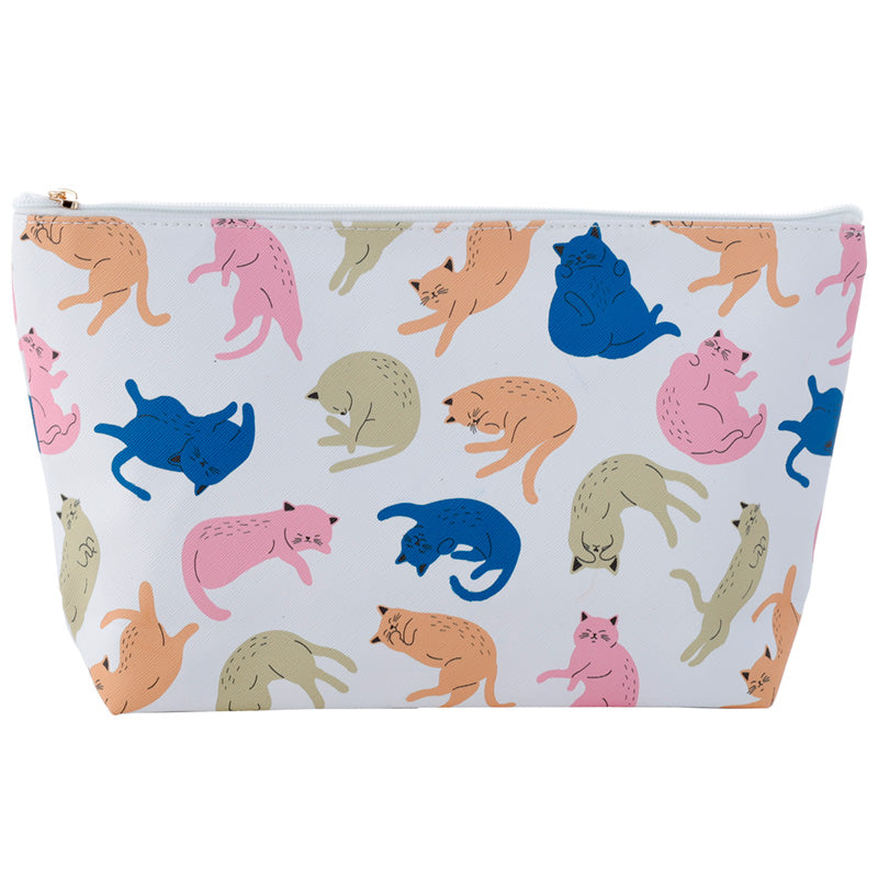 Cat's Life Large PVC Toiletry Makeup Wash Bag