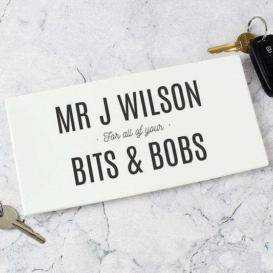 Personalised Bits & Bobs Bone China Tray - Myhappymoments.co.uk