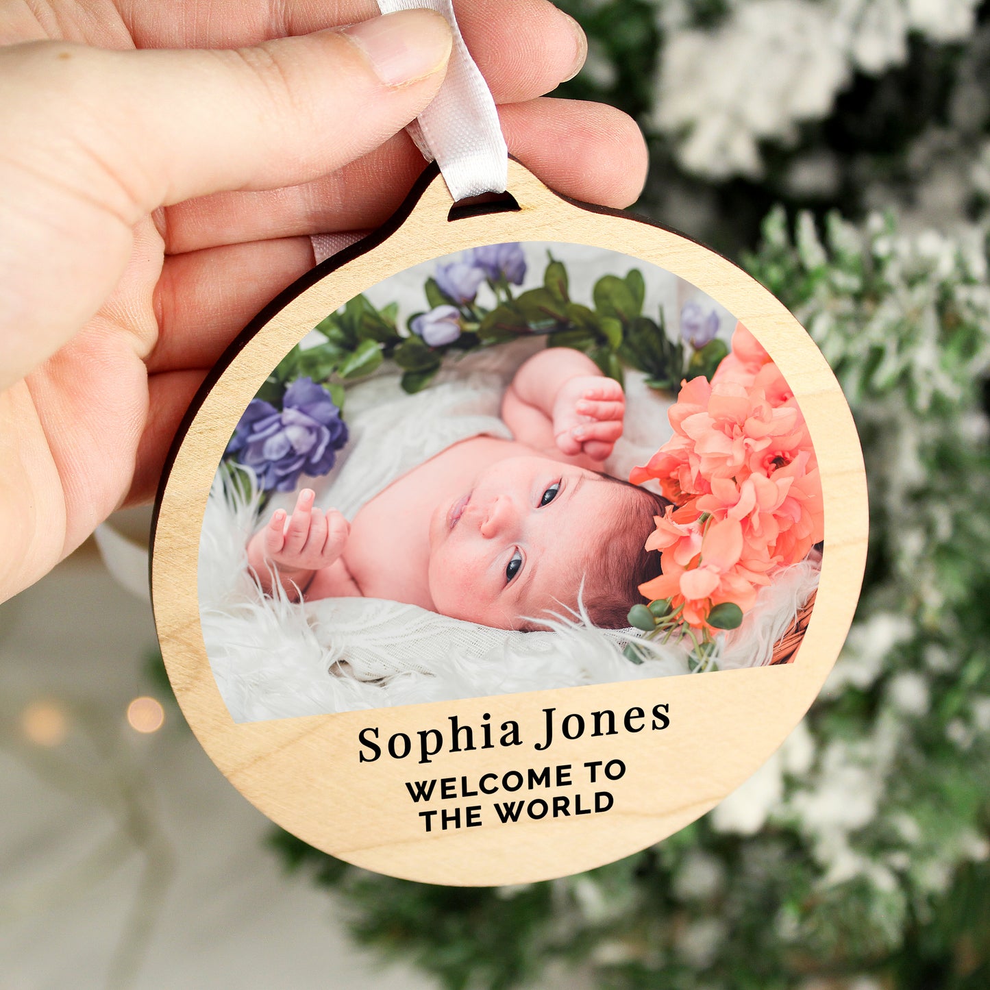 Personalised Photo Upload Christmas Decoration