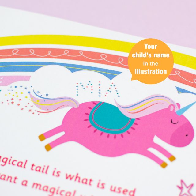 Personalised Unicorn Board Book - Myhappymoments.co.uk