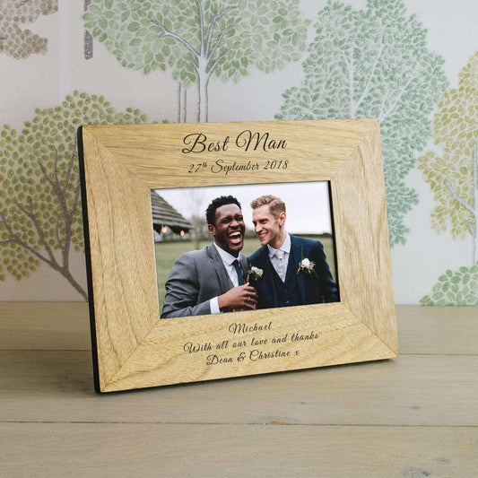 Personalised Best Man Photo Frame - Myhappymoments.co.uk