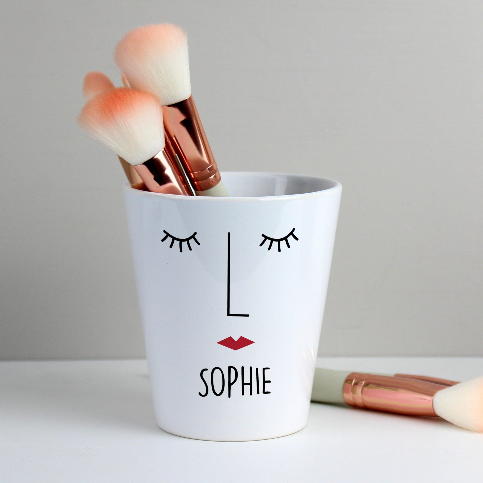 Personalised 'Mrs Face' Plant Pot