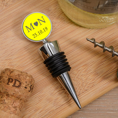 Personalised Bottle Stopper - Initials & Date