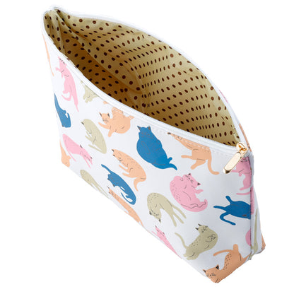 Cat's Life Large PVC Toiletry Makeup Wash Bag