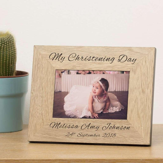 Personalised My Christening Day Photo Frame 6x4 - Myhappymoments.co.uk