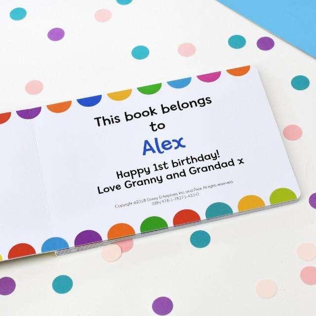 Personalised Disney & Pixar Baby Board Books - Myhappymoments.co.uk