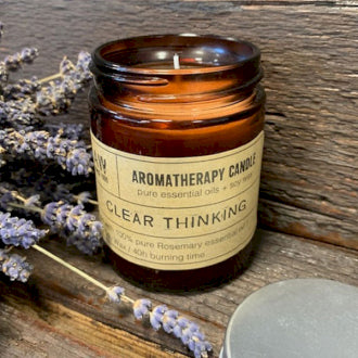 Aromatherapy Soy Wax Candle - Clear Thinking - Rosemary