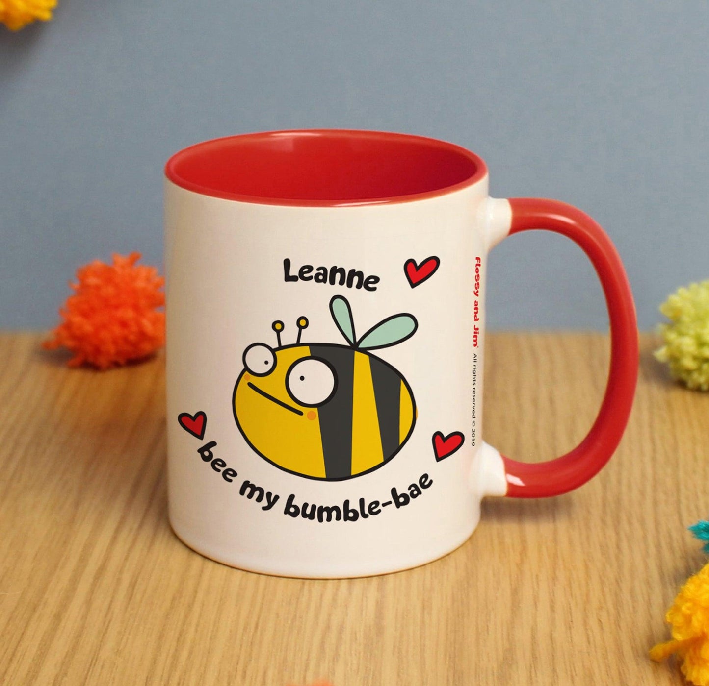 Personalised Flossy and Jim Bee My Bumble-Bae Mug