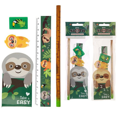 Sloth 5 Piece Stationery Set