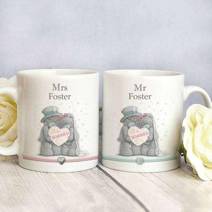 Personalised Me To You Wedding Couple Mug Set - Myhappymoments.co.uk