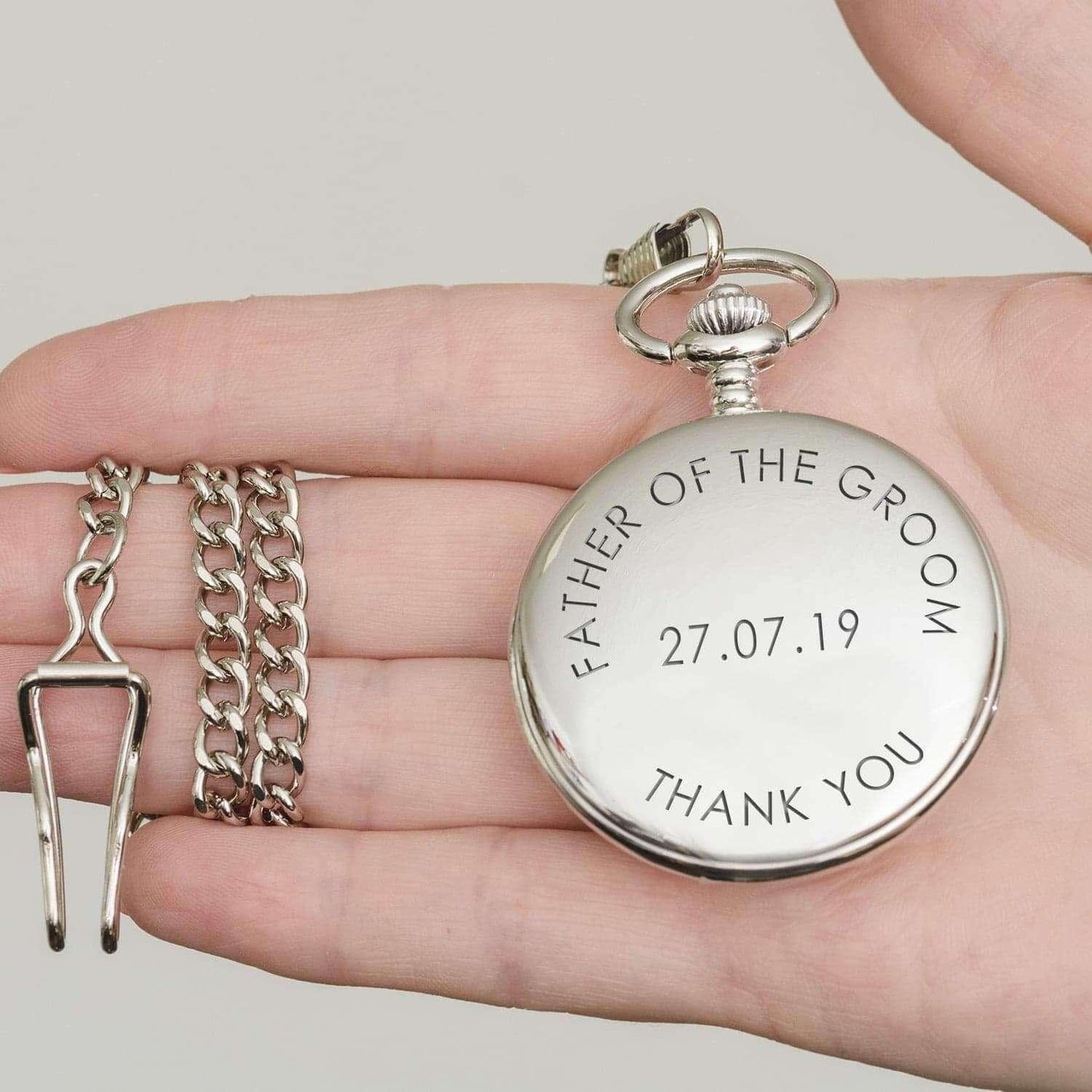 Engraved Any Message Pocket Fob Watch - Myhappymoments.co.uk