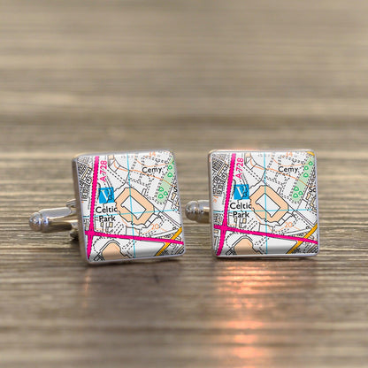 Football Stadium Map Cufflinks