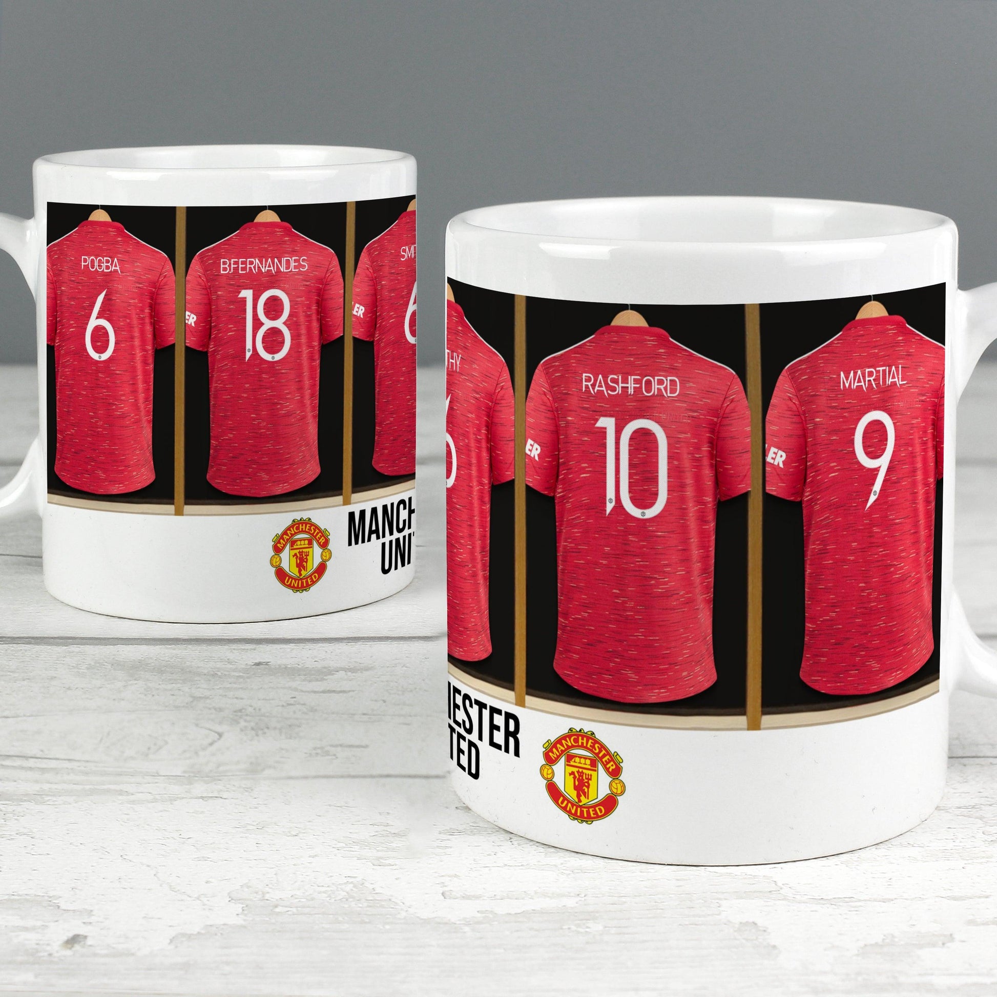 Personalised Manchester United Football Team Dressing Room Mug