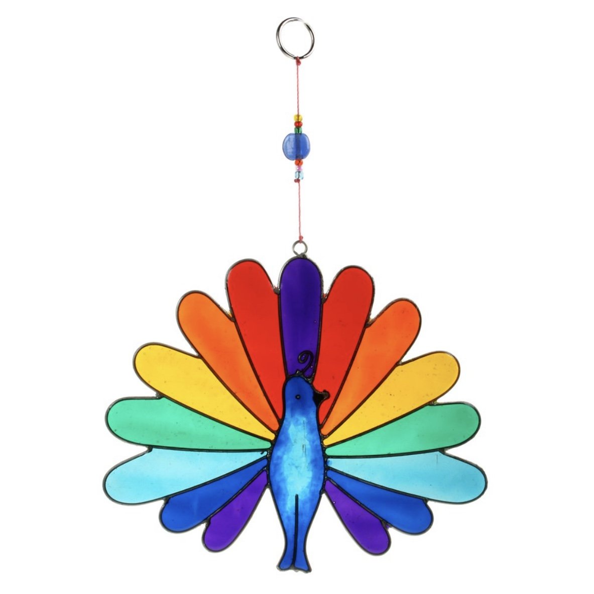 Rainbow Peacock Suncatcher