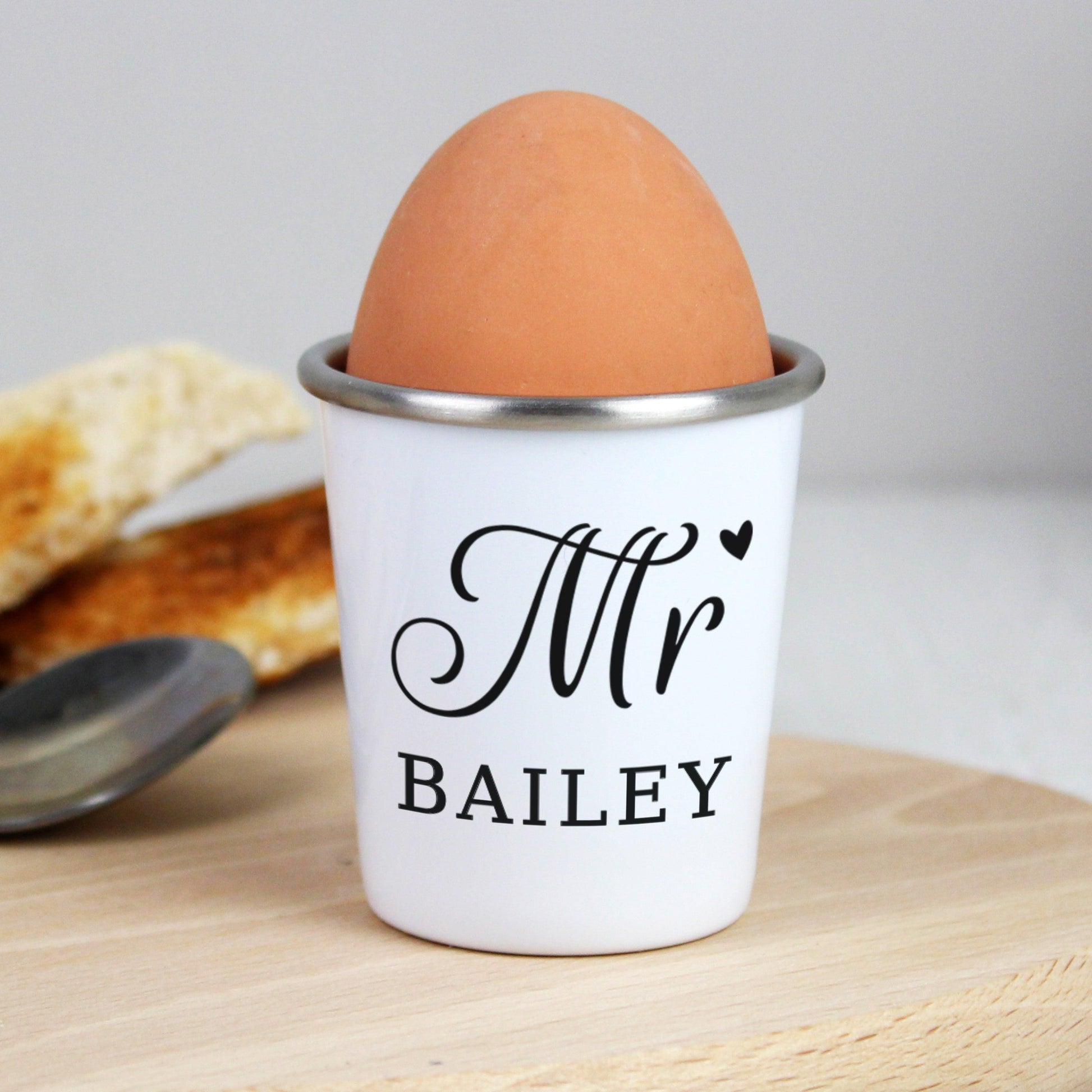 Personalised Mr Egg Cup