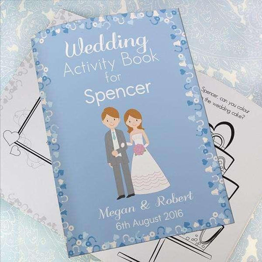 Personalised Wedding Activity Book for Boys - Myhappymoments.co.uk