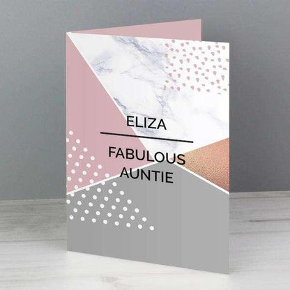 Personalised Geometric Card - Myhappymoments.co.uk