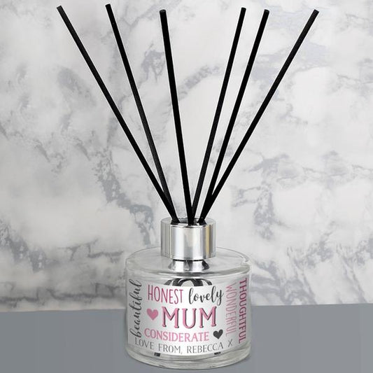 Personalised Mum Reed Diffuser - Myhappymoments.co.uk