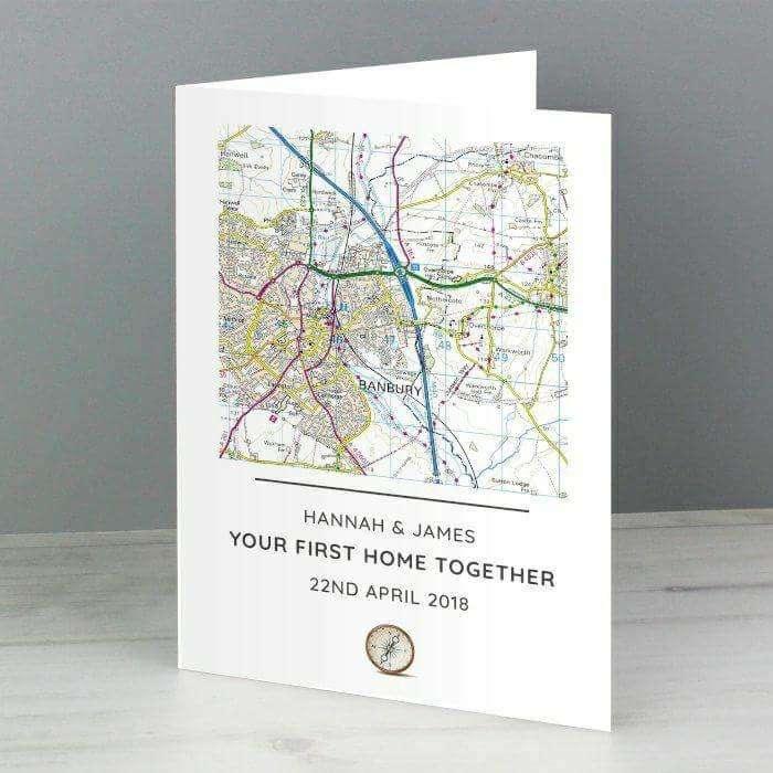 Personalised Special Location Map Card - Myhappymoments.co.uk