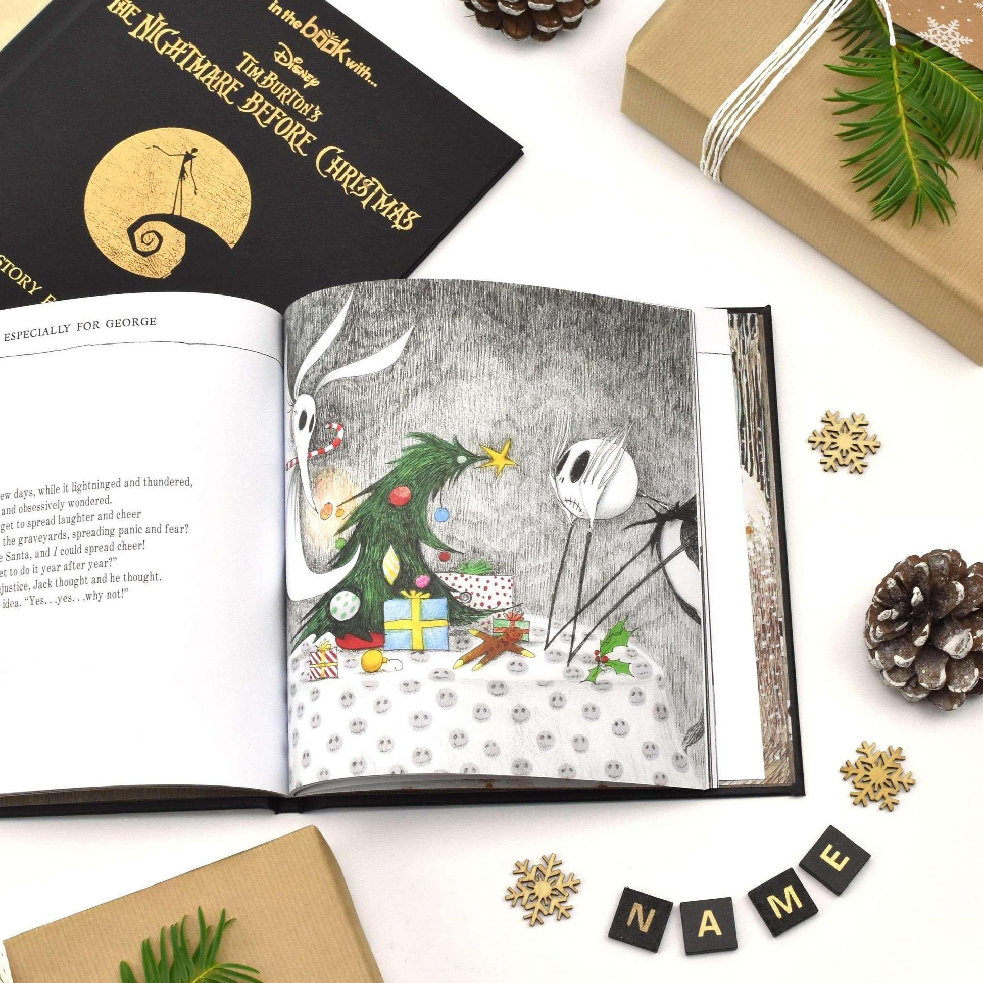 Personalised Nightmare Before Christmas Story Book - Myhappymoments.co.uk