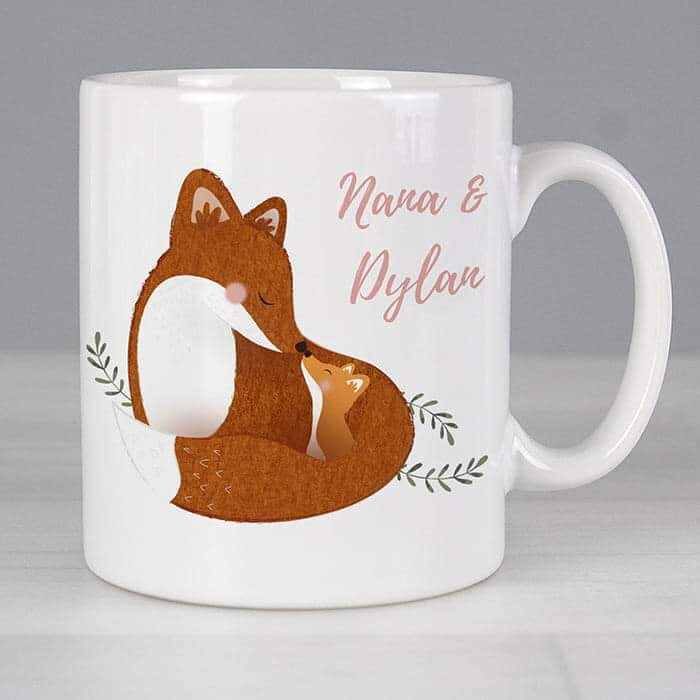 Personalised Mummy and Me Fox Mug - Myhappymoments.co.uk