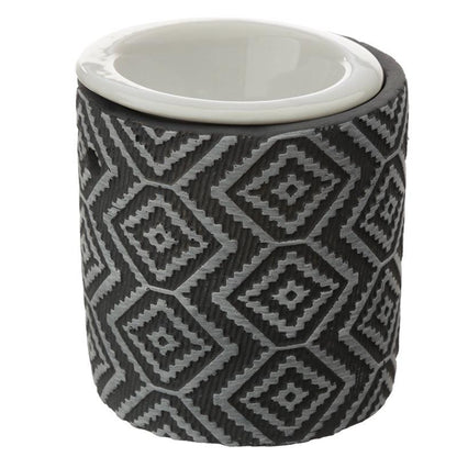 Concrete and Ceramic Grey Pattern Eden Oil Burner