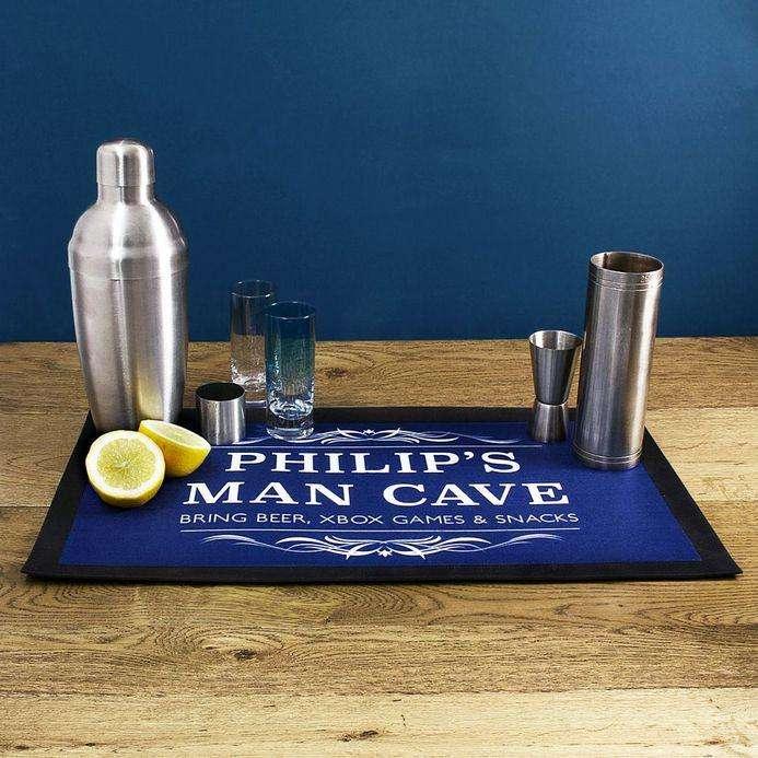 Personalised Gentlemen's Man Cave Bar Runner - Myhappymoments.co.uk