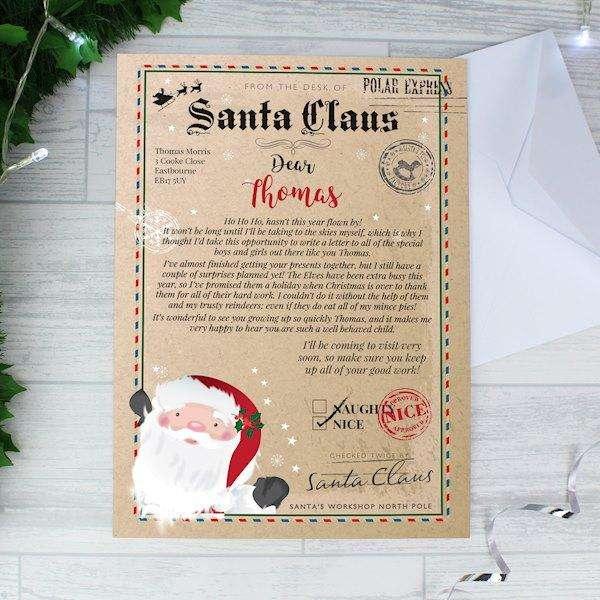 Personalised Santa Claus Letter - Myhappymoments.co.uk