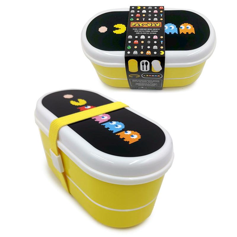 Pac-Man Stacked Bento Box Lunch Box with Fork & Spoon