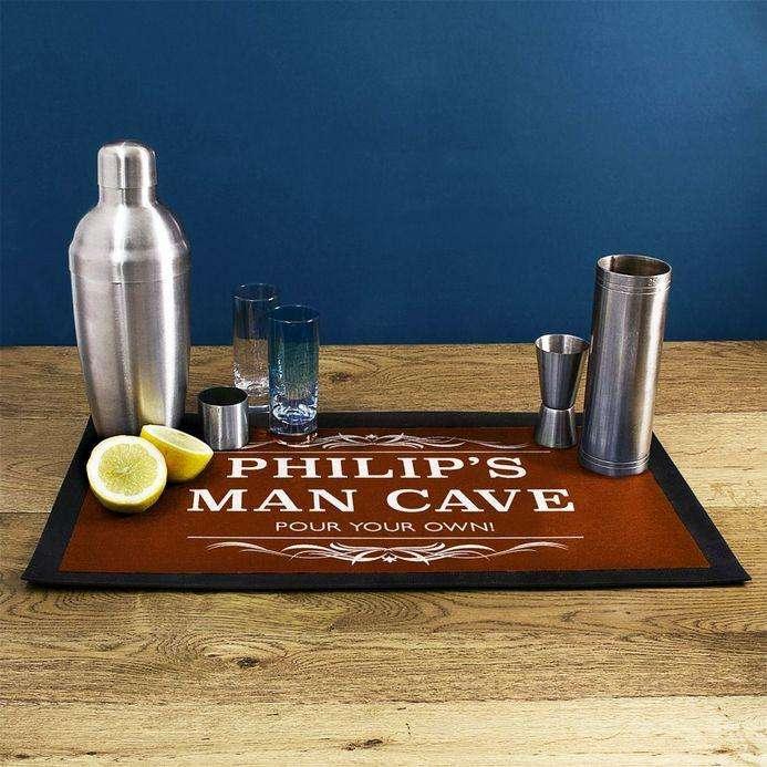 Personalised Gentlemen's Man Cave Bar Runner - Myhappymoments.co.uk