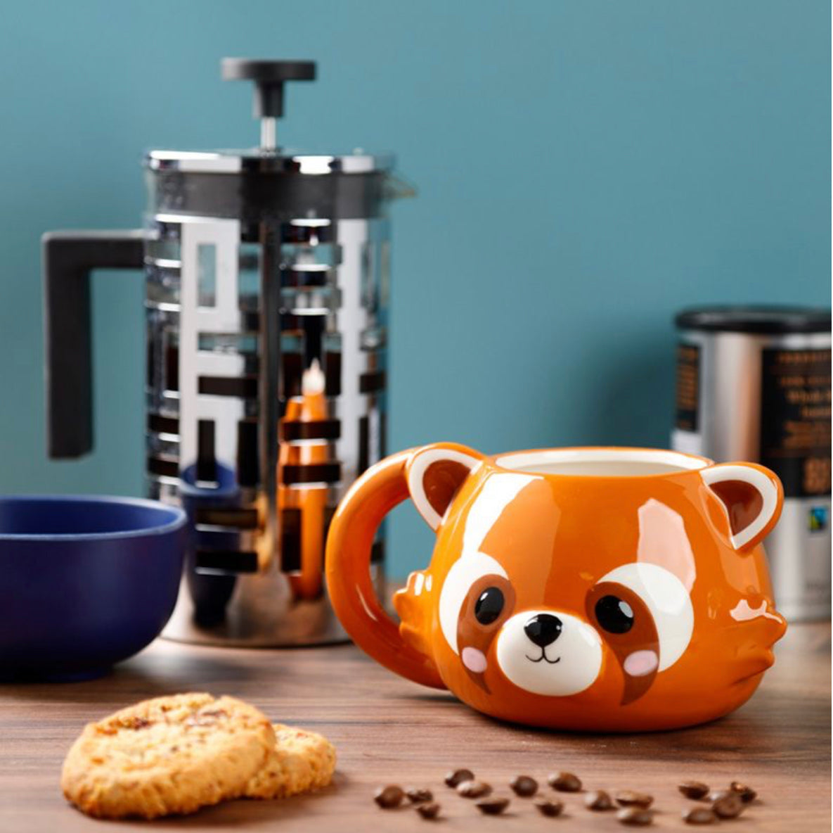 Adoramals Red Panda Head Ceramic Shaped Mug