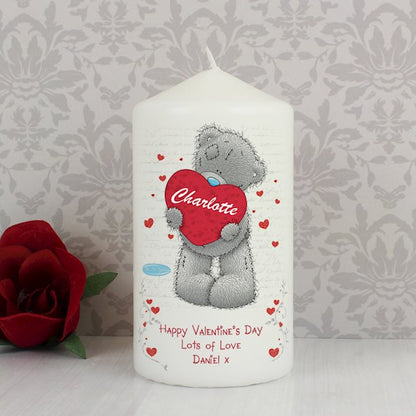 Personalised Me to You Big Heart Candle - Myhappymoments.co.uk