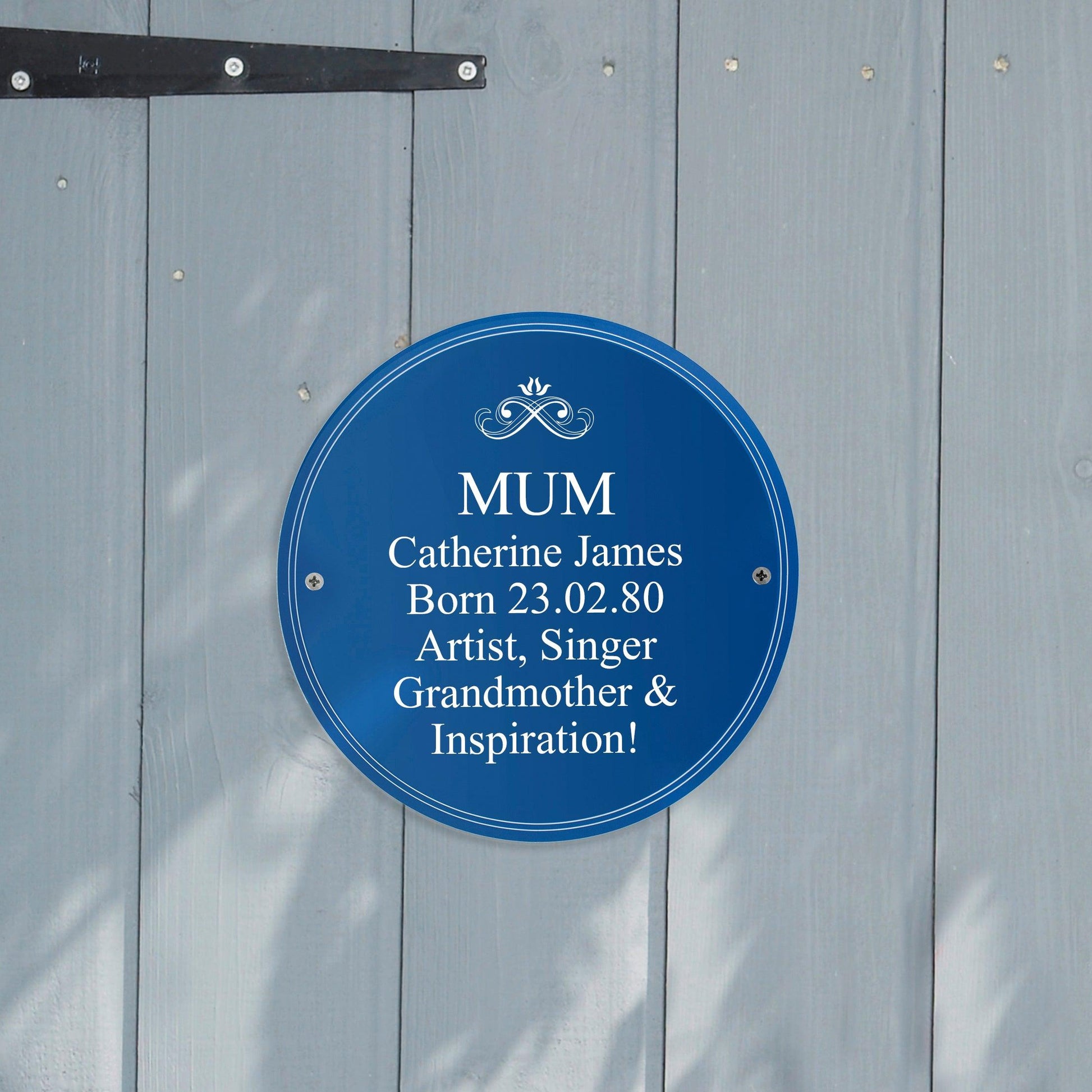 Personalised Heritage Plaque - Myhappymoments.co.uk