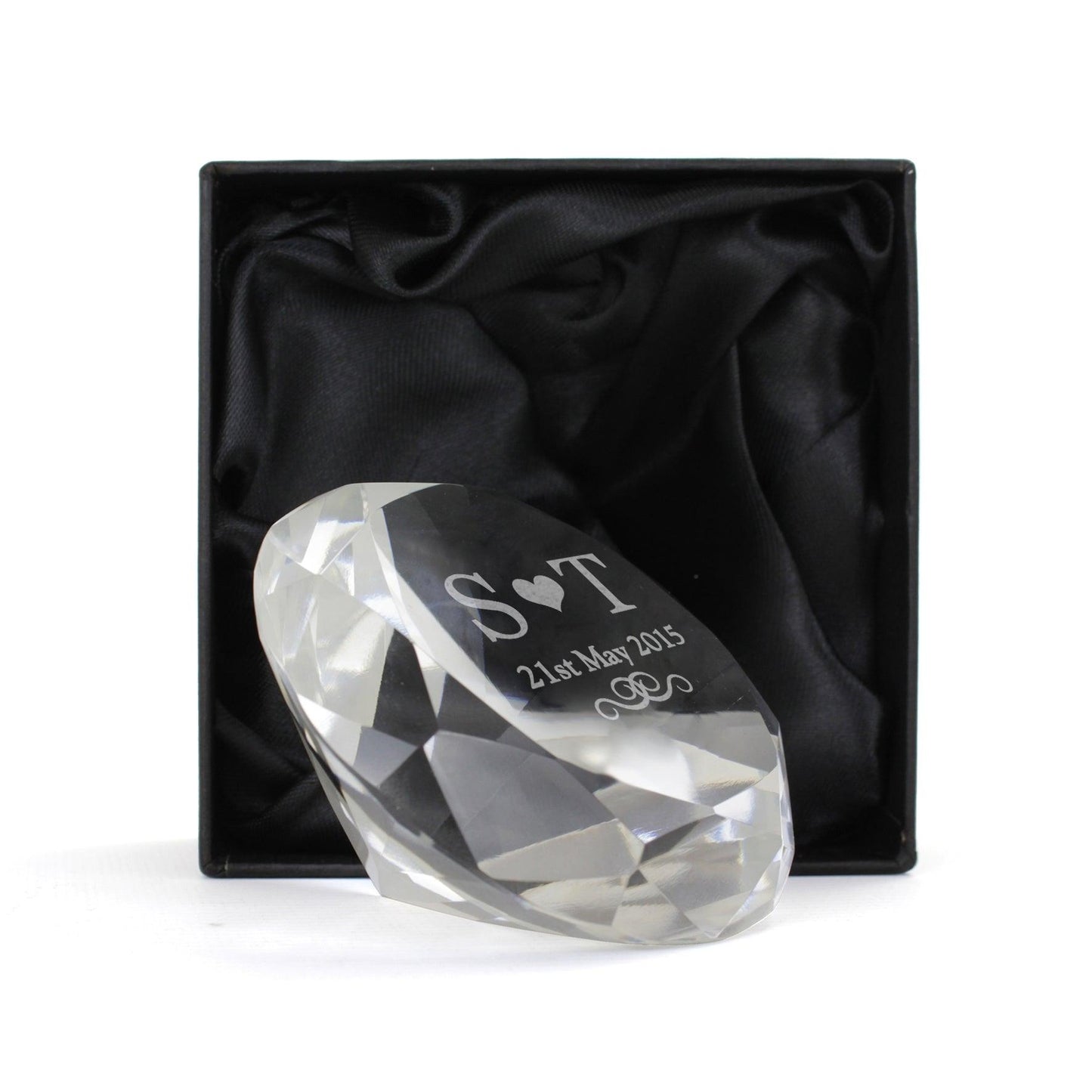 Personalised Initials Diamond Paperweight