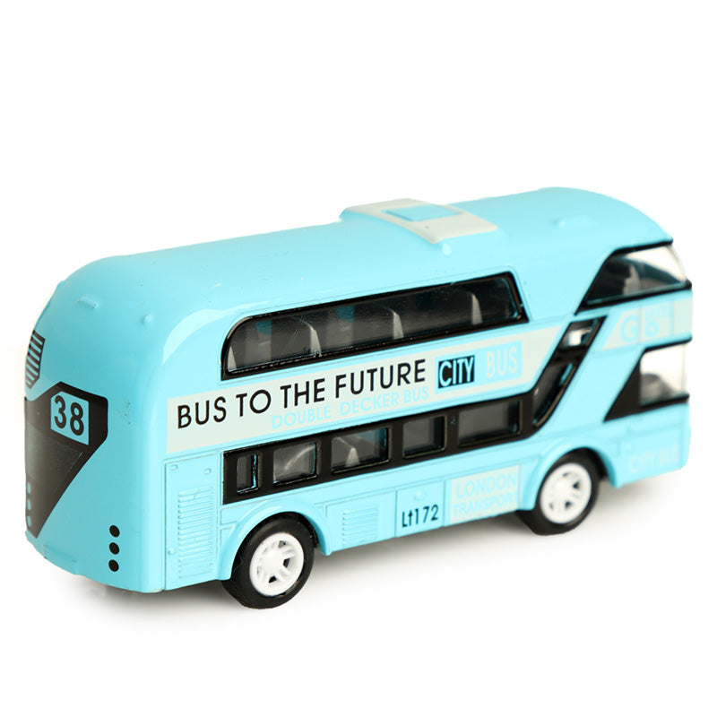 City Bus Pull Back Action Toy