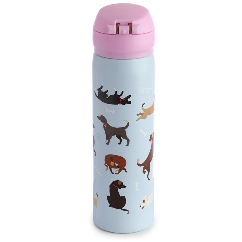 Catch Patch Dog Reusable Push Top Thermal Insulated Drinks Bottle