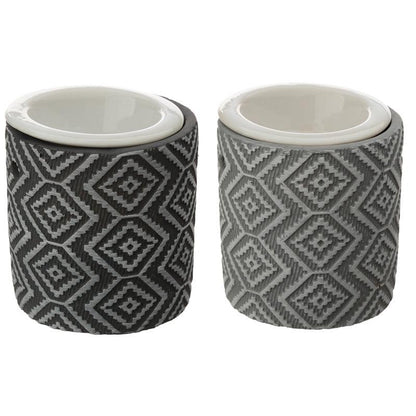 Concrete and Ceramic Grey Pattern Eden Oil Burner