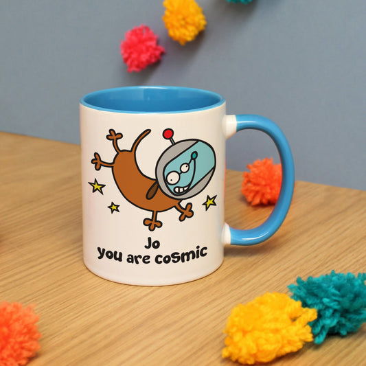 Personalised You Are Cosmic Dog Mug