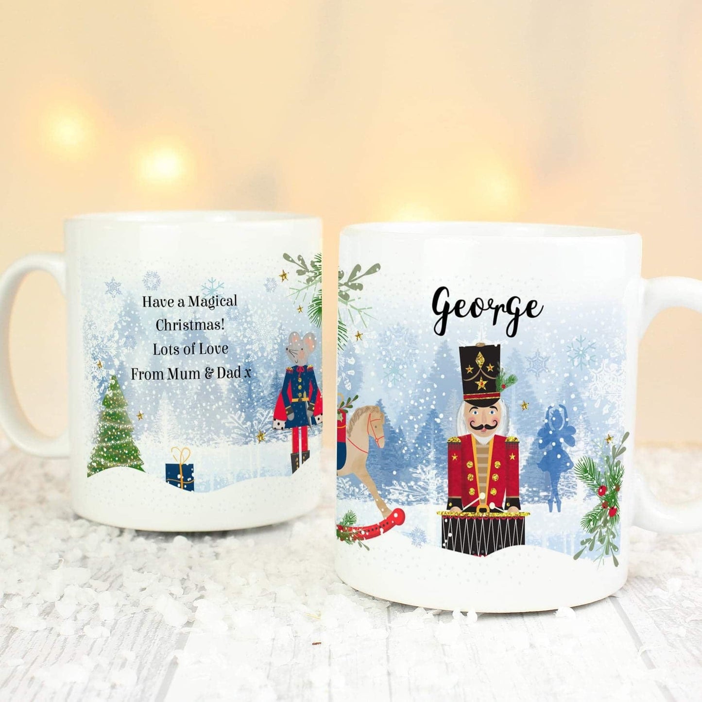 Personalised Nutcracker Christmas Mug