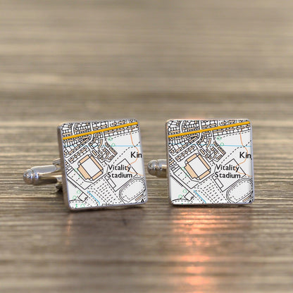 Football Stadium Map Cufflinks