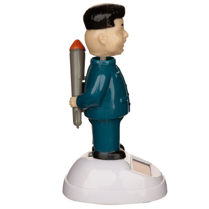 Solar Powered Dancing Dictator Rocket Man Toy - Myhappymoments.co.uk