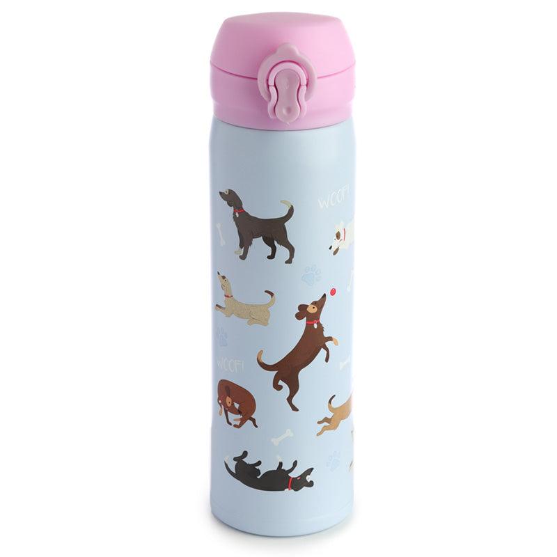 Catch Patch Dog Reusable Push Top Thermal Insulated Drinks Bottle