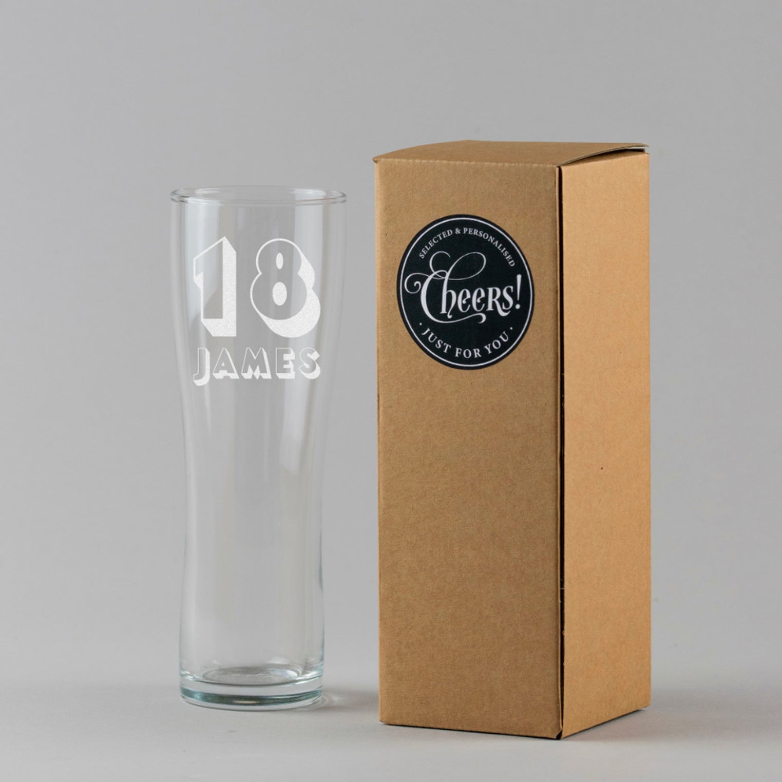 Personalised Milestone Birthday Pint Glass 18th 21st 30th 40th 50th